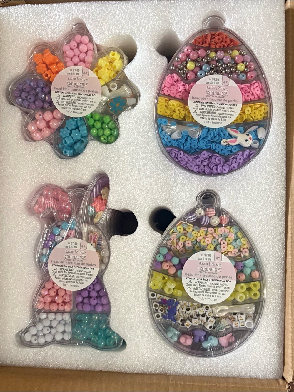 Kids Pastel Bead Craft Kit - Multicolor